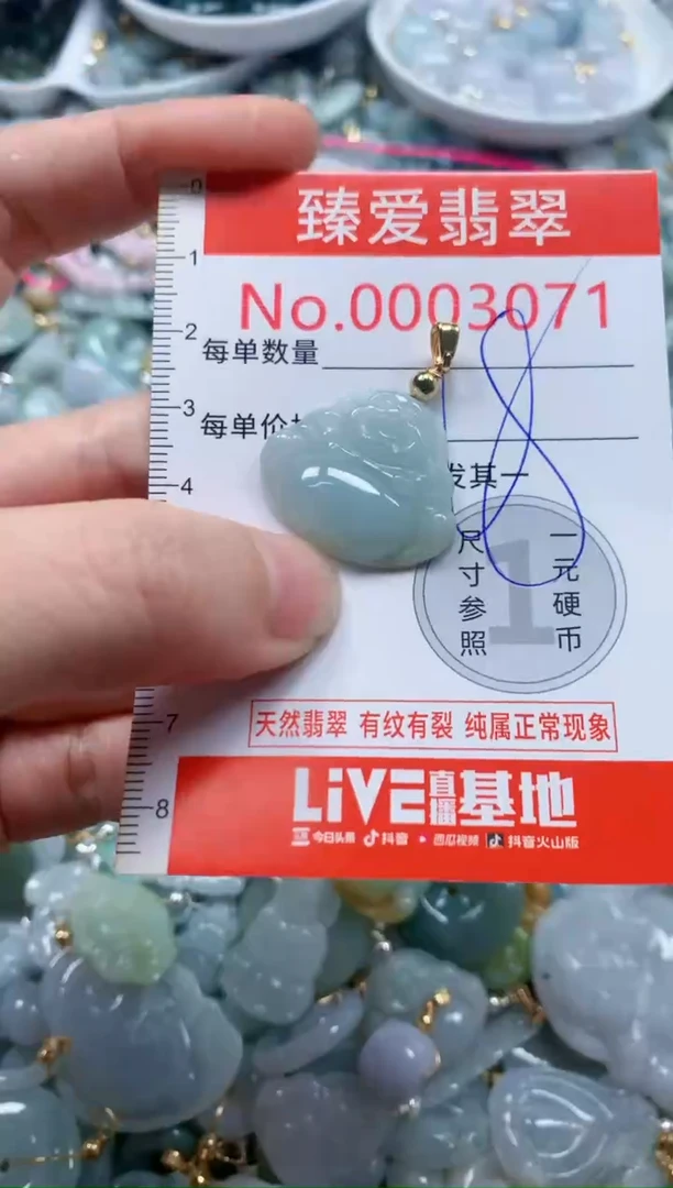 翡翠未镶嵌吊坠(不含链)3071