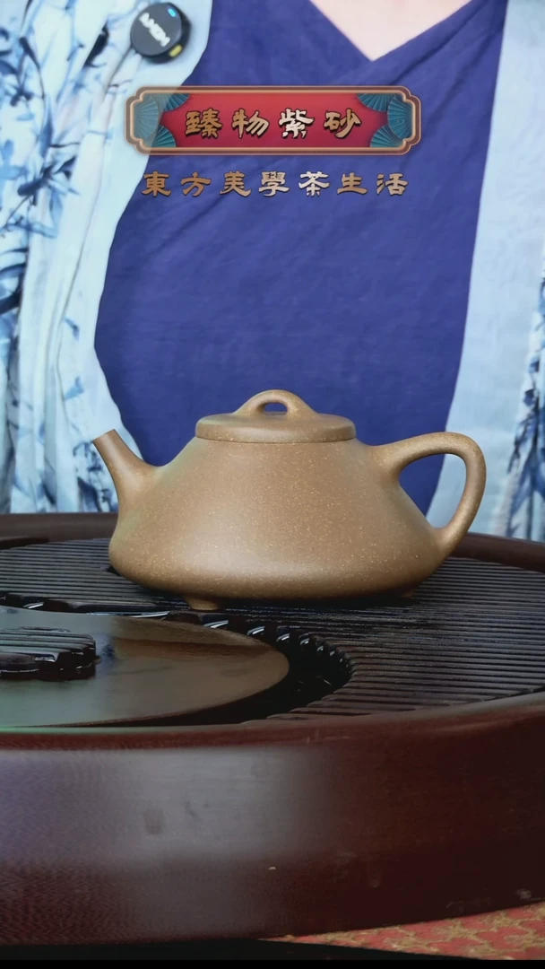 茶壶紫砂子冶石瓢紫砂壶220ml