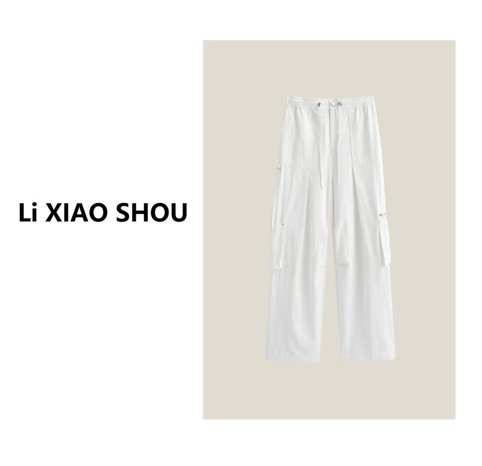 【李小瘦大码女装】新款纯色百搭休闲时尚休闲简约裤子女692D