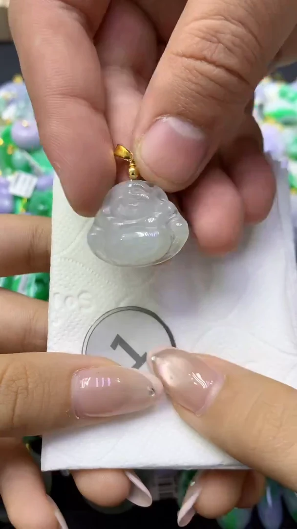 颈饰未镶嵌翡翠天然缅甸翡翠A货