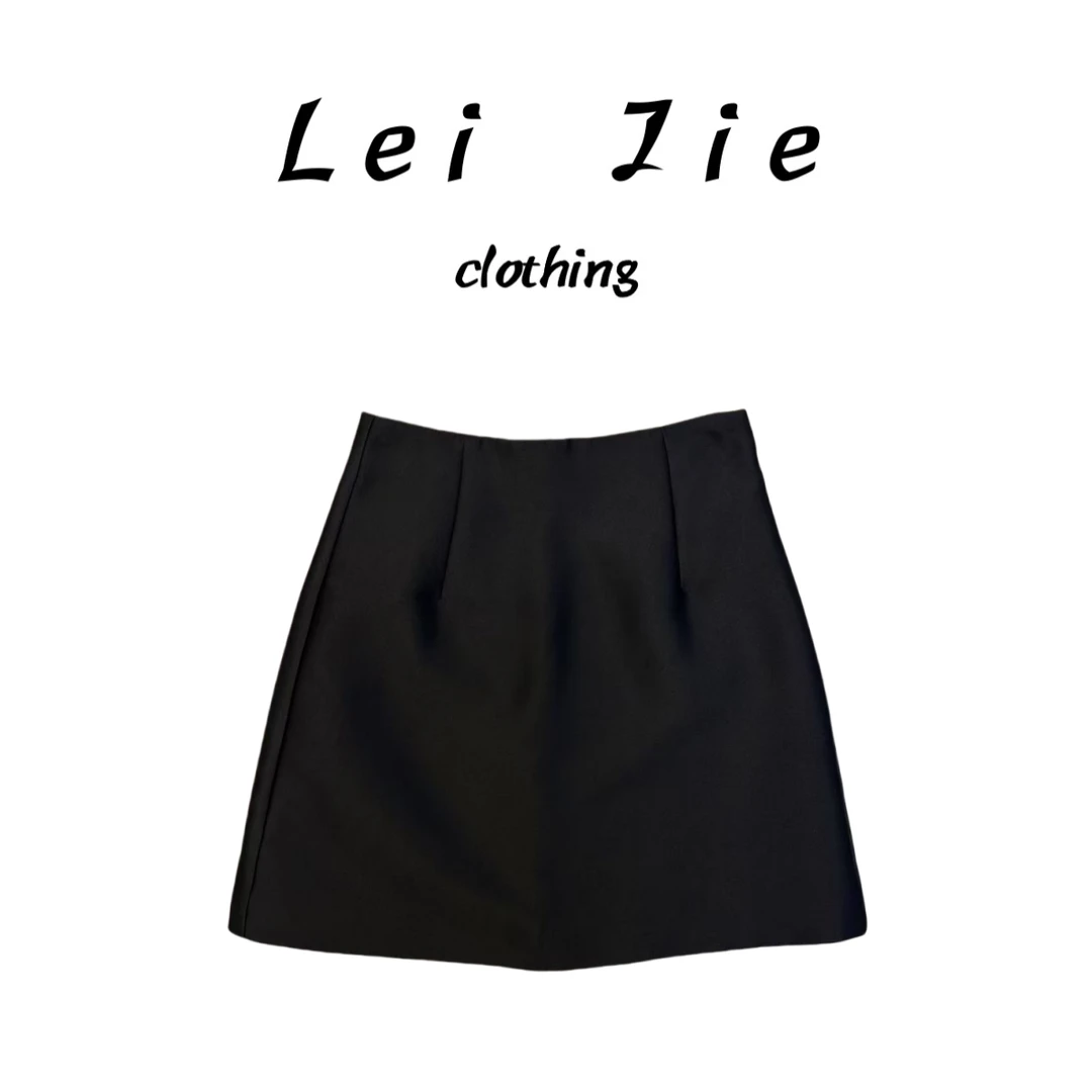 【Lei Jie】欧货时尚丝毛净版短裙3856