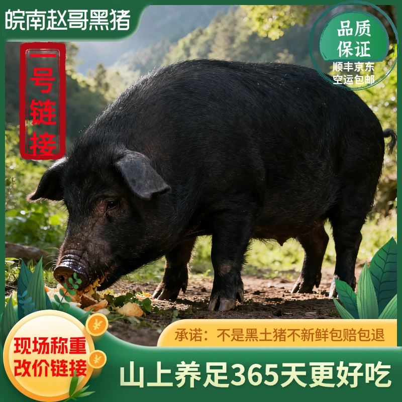 1号链接现场称重新鲜黑土猪肉农户熟食喂养一年以上顺丰京东冷链