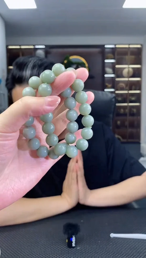 和田玉未镶嵌颈饰圆珠卡12手串多样性拍一发一