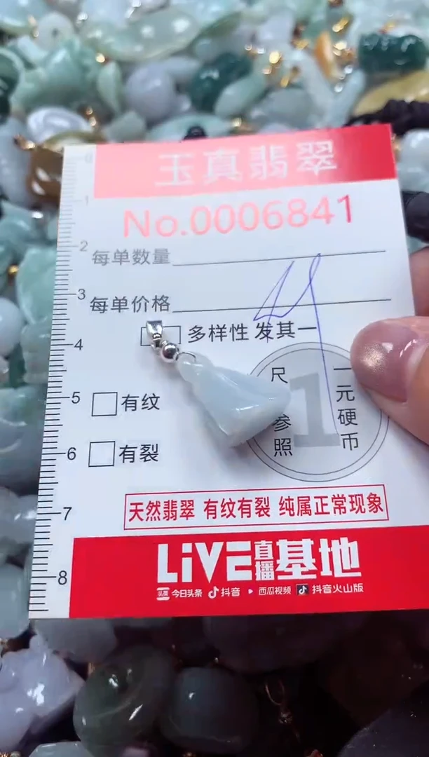 吊坠(不含链)未镶嵌翡翠6841