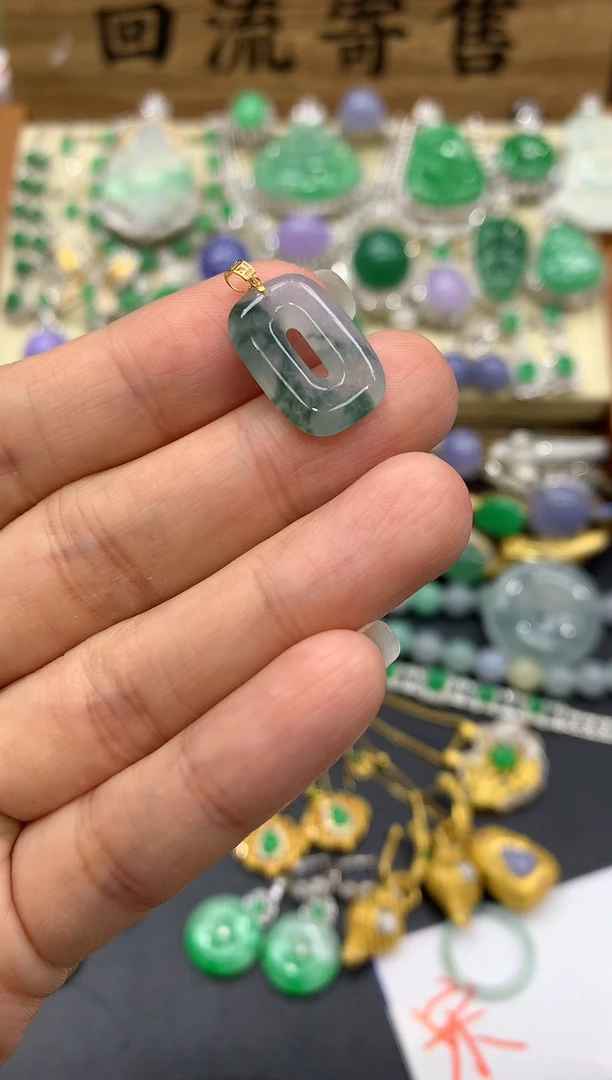 【闪购商品】翡翠颈饰18K金镶嵌53-中国好珍宝