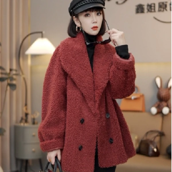 XX&【鑫依尚】XX8627#2025年秋冬休闲时尚韩版翻领贝贝绒外套