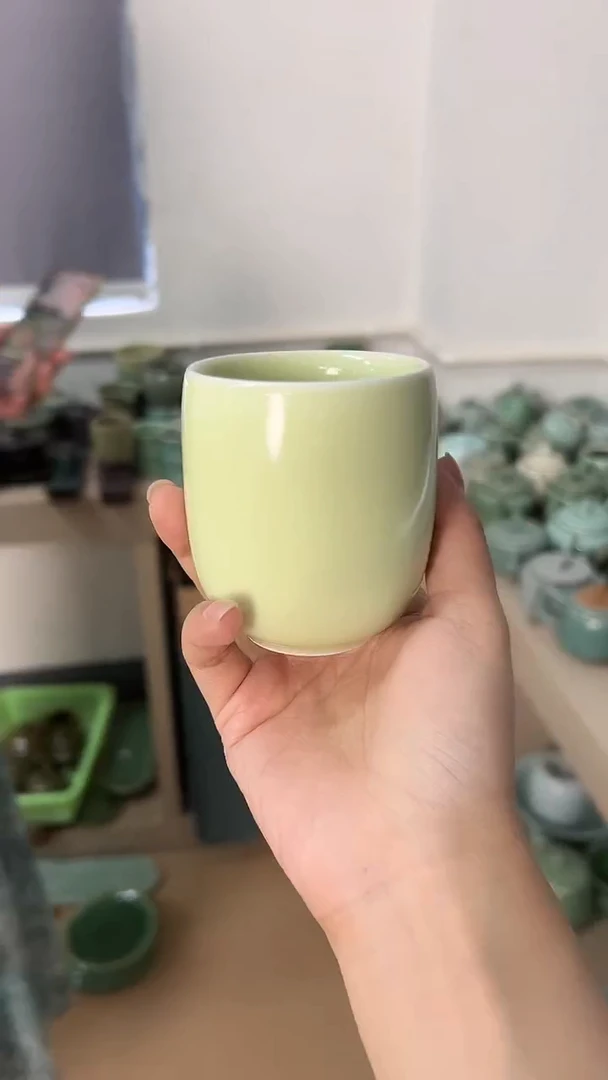 龙泉云间青瓷小米茶器
