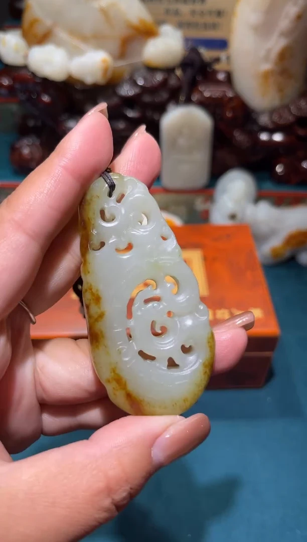 未镶嵌和田玉挂件一**凉1