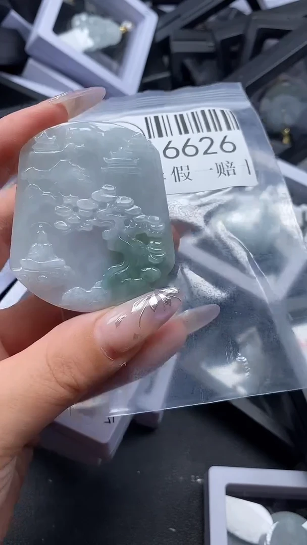 吊坠(不含链)未镶嵌翡翠6626