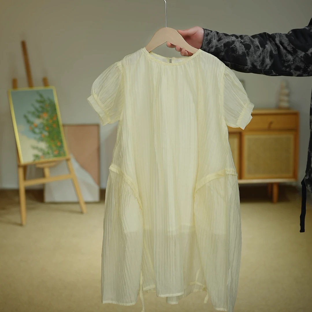 053307【叁】韩系抽绳连衣裙