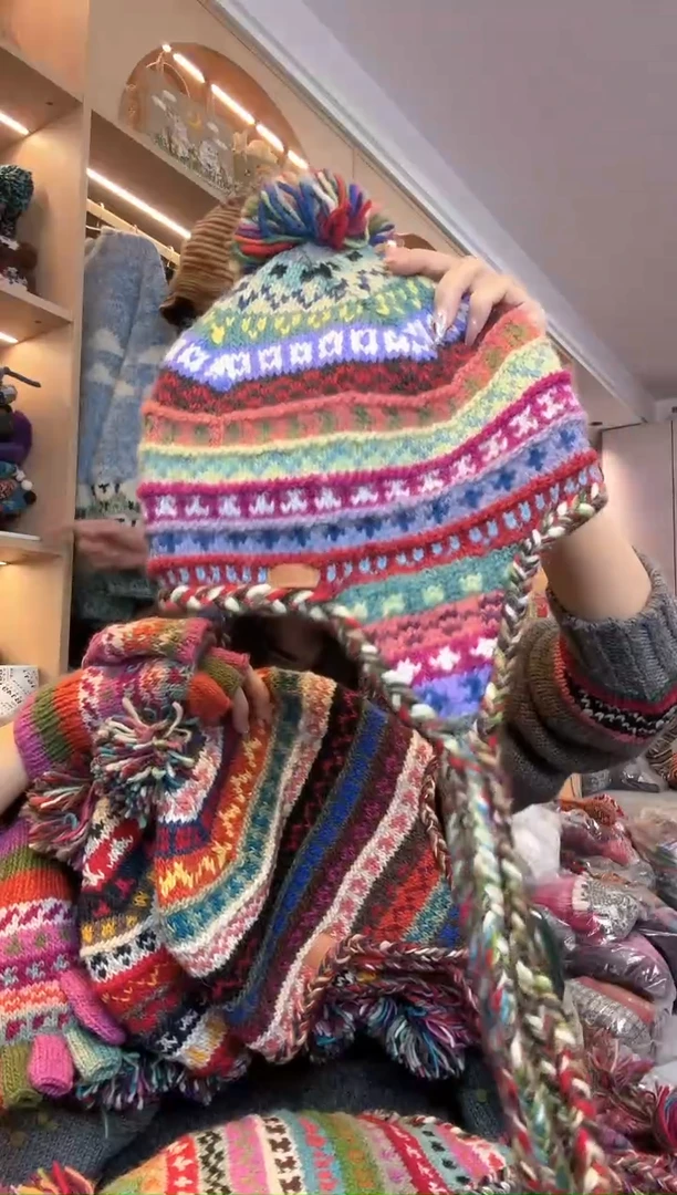 羊毛风***痕纯手工细线提花34