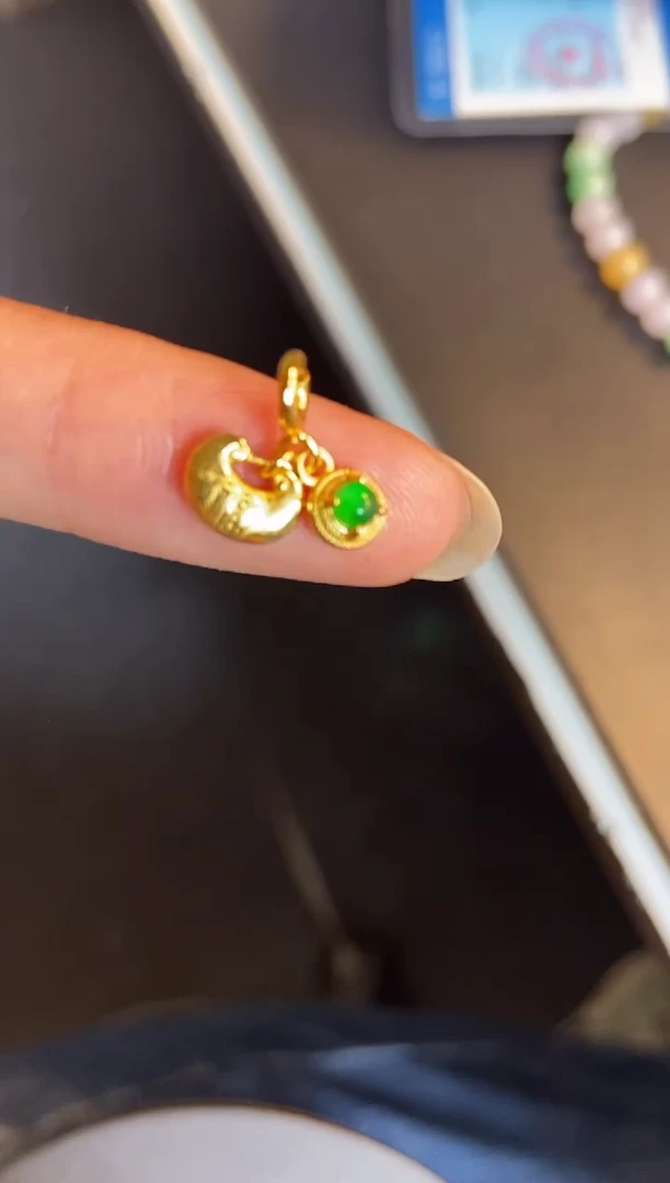 吊坠(不含链)银S925镶嵌翡翠1