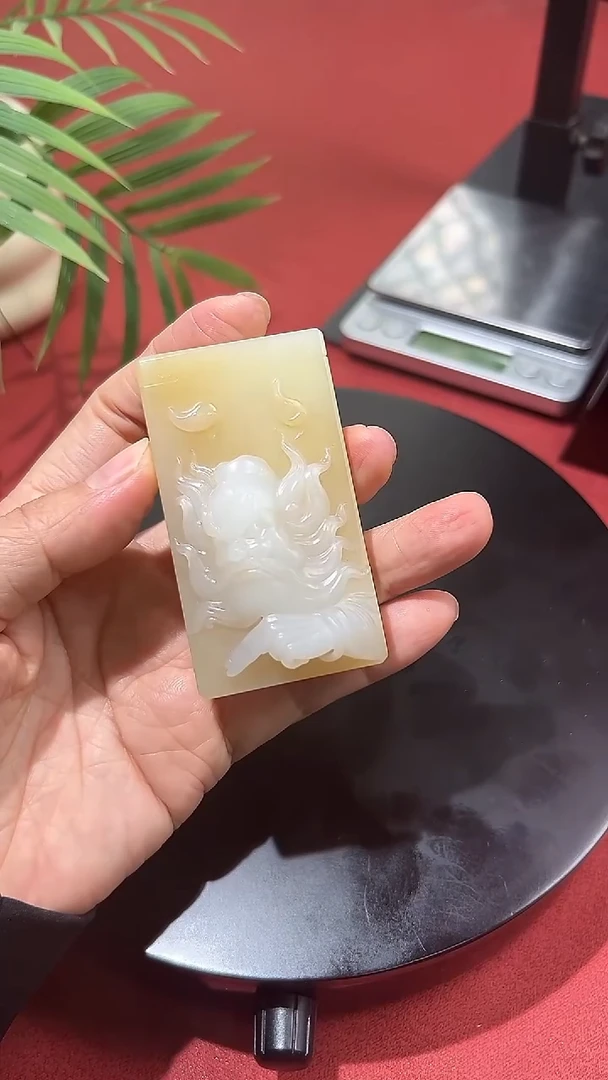 未镶嵌和田玉挂件和田玉糖白钟馗挂件37