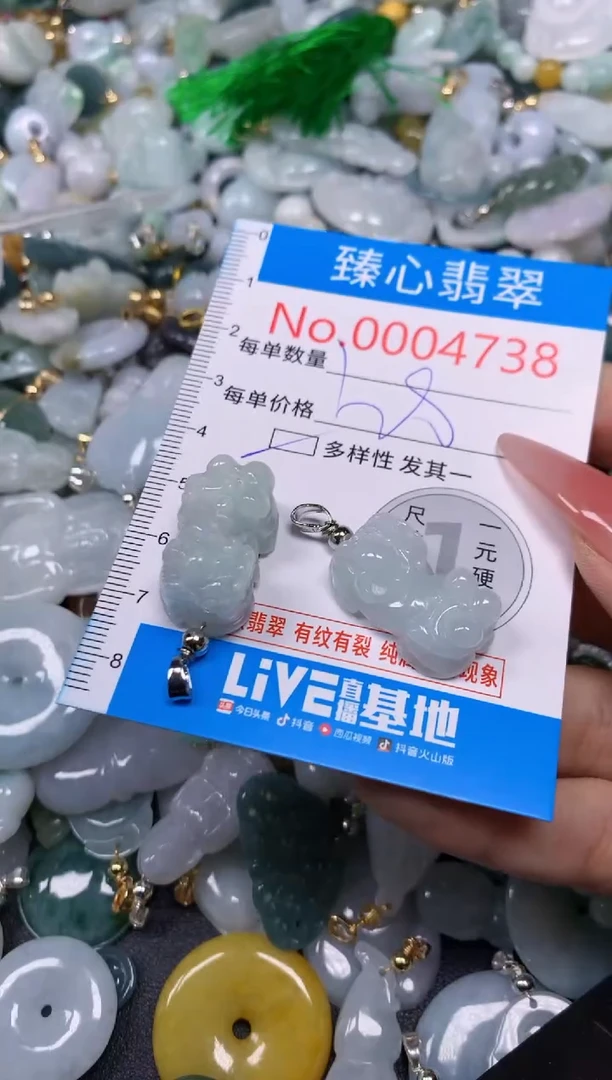 【闪购商品】翡翠颈饰未镶嵌含绳0004738