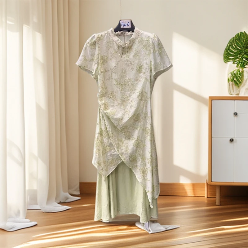 Bufan.原创设计【A40】轻奢高级时尚女装收腰连衣裙