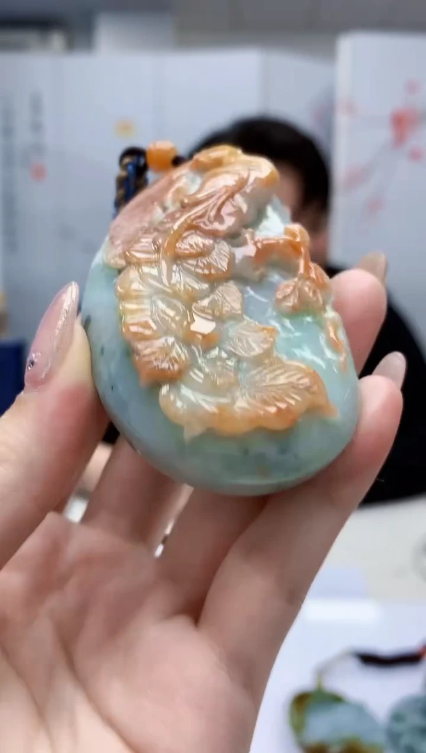 【闪购商品】定制翡翠未镶嵌5060jw-毛货挂件12