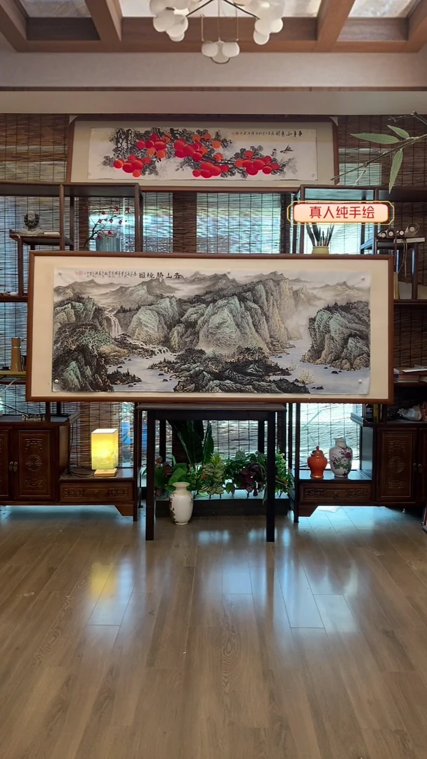 国画国画纯手绘纯实木205*85cm