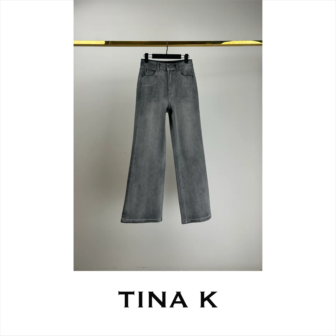 灰色时尚夏季宽松筒裤KZ225054