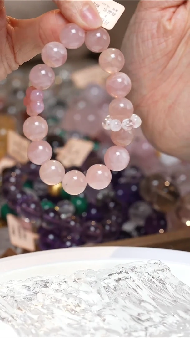 未镶嵌手串水晶粉水晶手串·MM0025DEC361L366