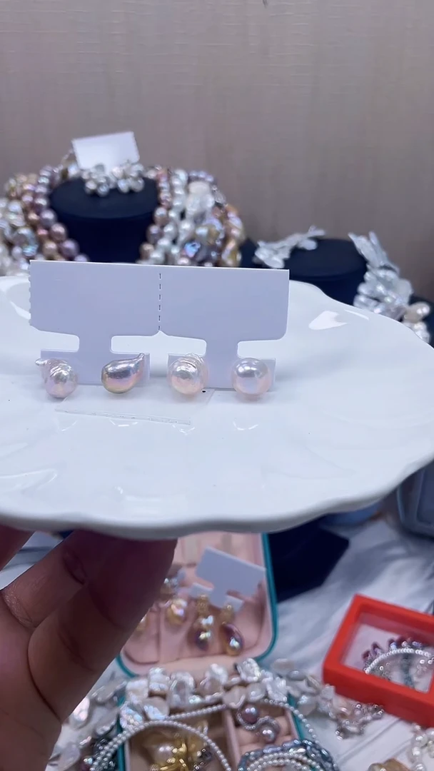 未镶嵌耳饰淡水珍珠【纯恬饰品】（多样性发货发一）