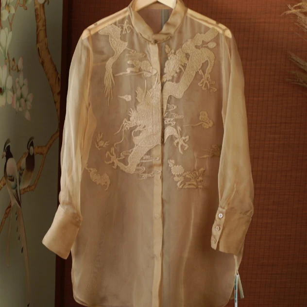 陈  新中式风 824770 长款 外套