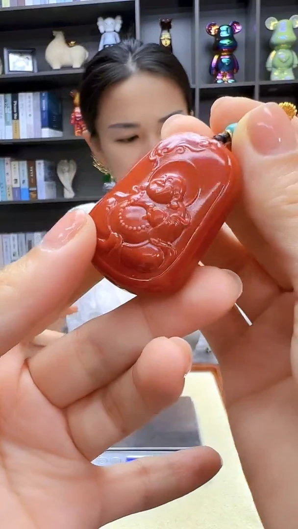 高货红色diy劲饰吊坠