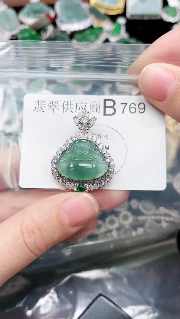 【闪购商品】翡翠颈饰未镶嵌769赠皮绳