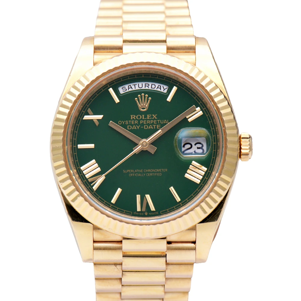 99新 Rolex/劳力士 全套/星期日历型228238赌桌绿DD男表