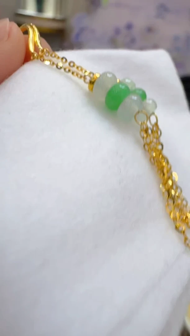 翡翠18K金镶嵌耳饰多样性团购发一件