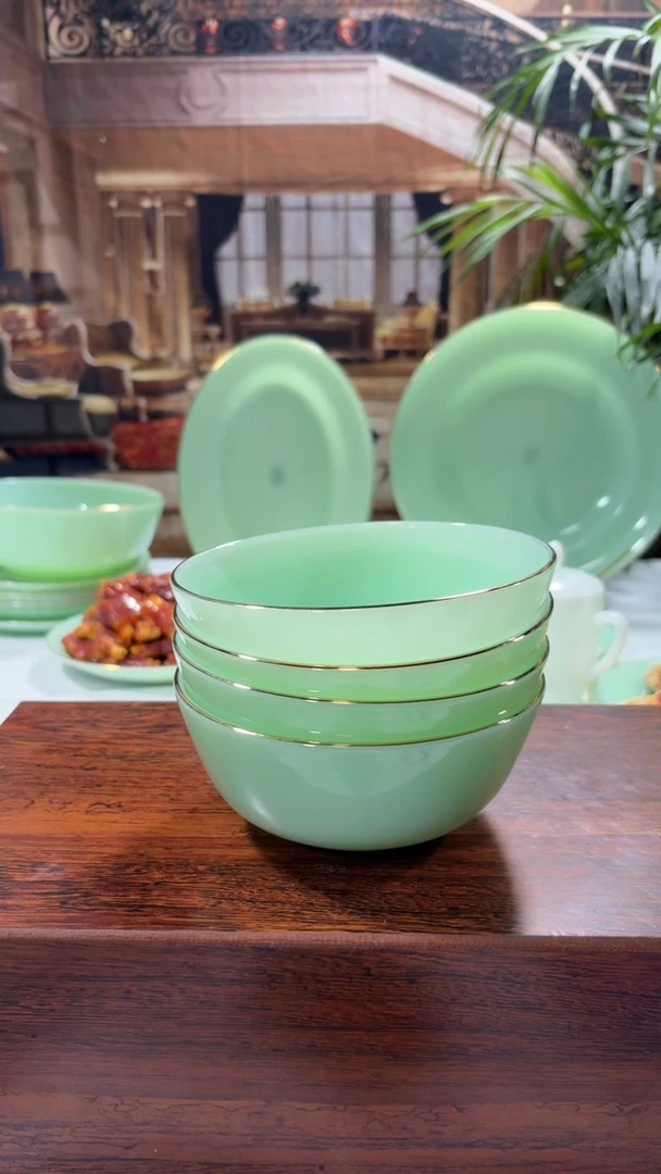 【闪购商品】...5.5英寸玉瓷碗4个口径13.8厘米