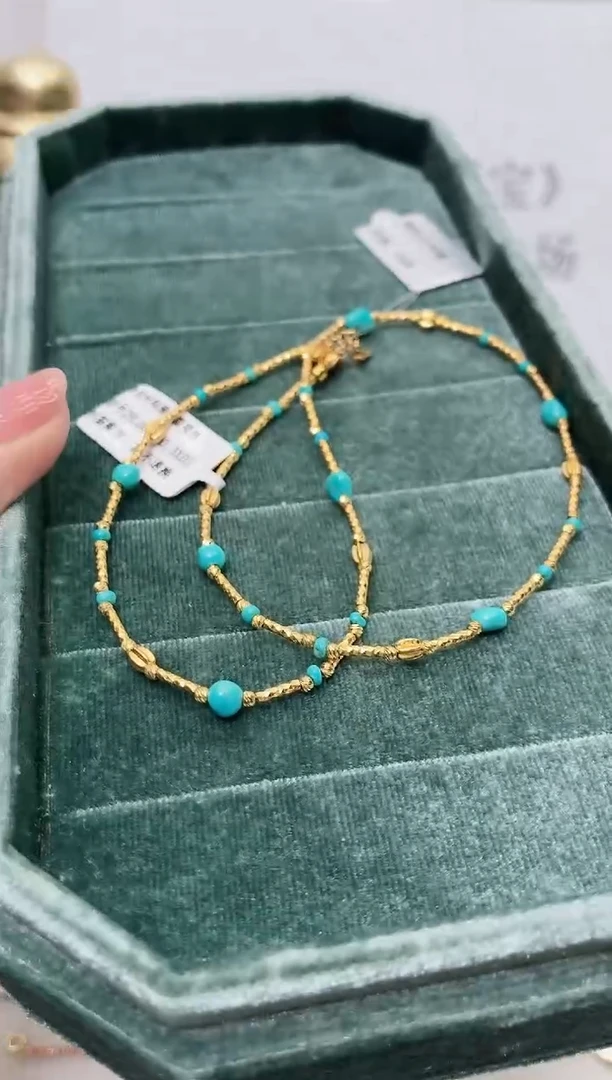 银S925镶嵌绿松石项链171BJ0103产品一个（多样性）