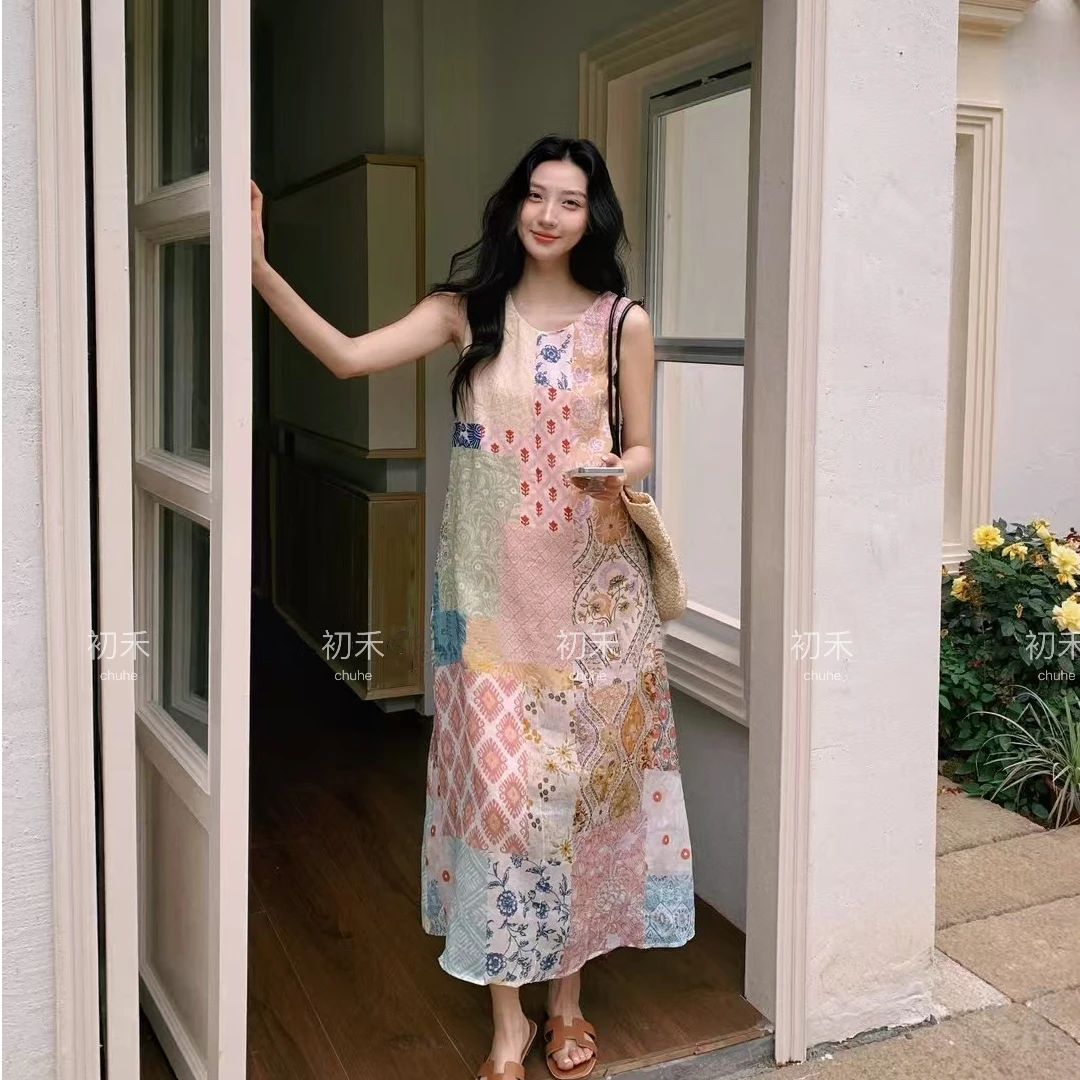 不规则印花长裙 非定位印花 （防拍价 喜欢的咨询客服）
