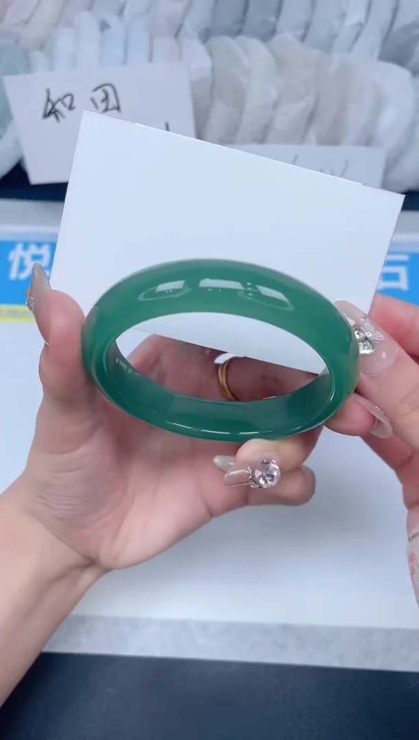 石英质玉手镯未镶嵌A71-58.0