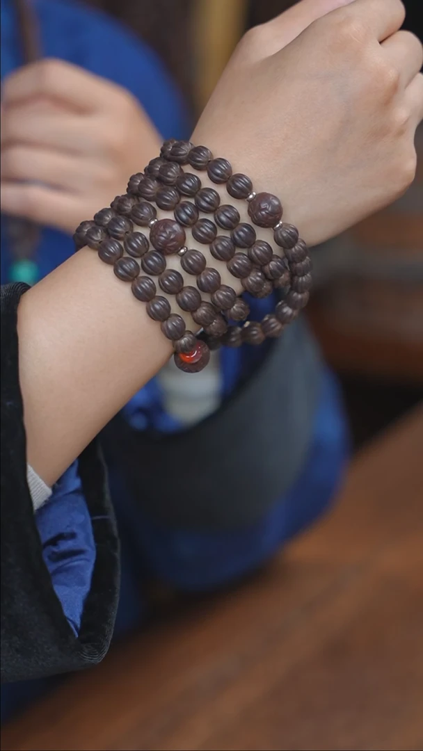 泥塑次第花开0.8瓜珠108子福利念珠款式