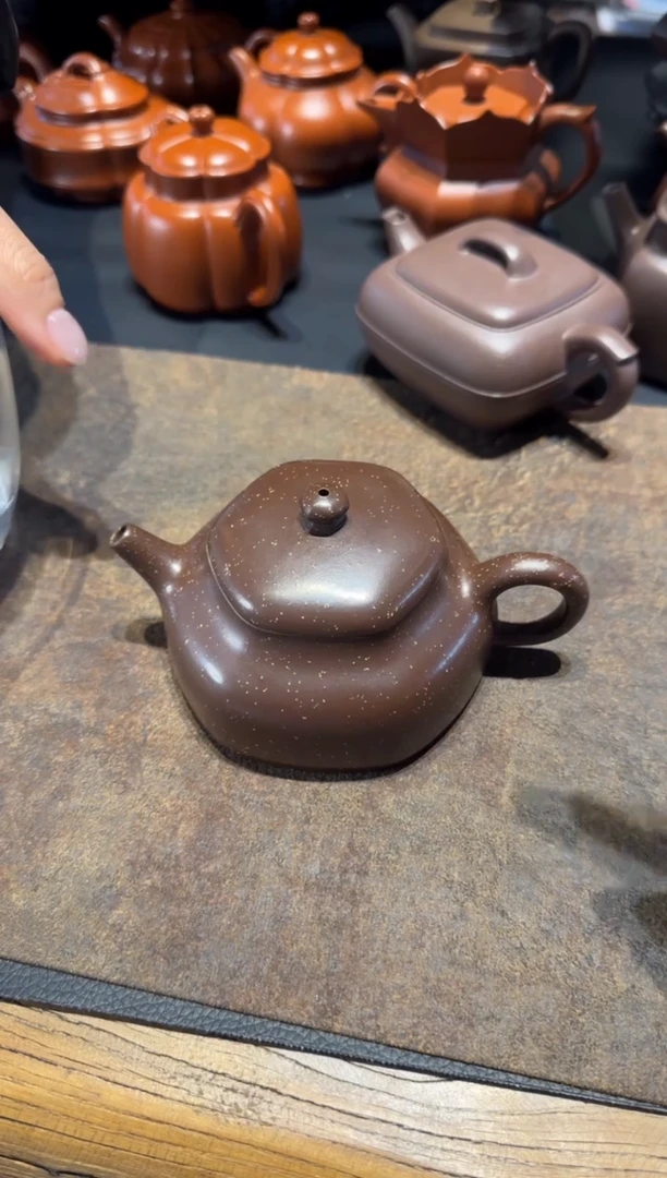 【闪购商品】紫砂茶壶六方静乐  铺砂