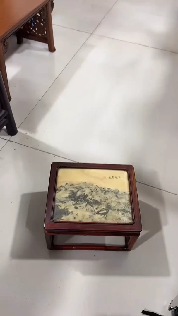木云石顶板长方形底座