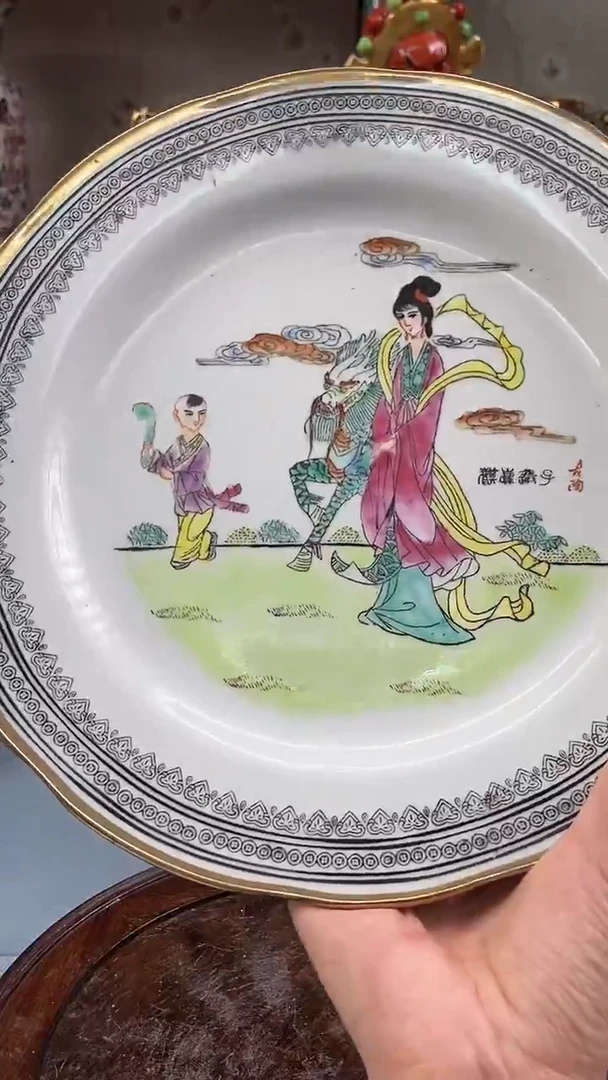 瓷片微瑕慎拍景德镇窑老厂瓷器单件