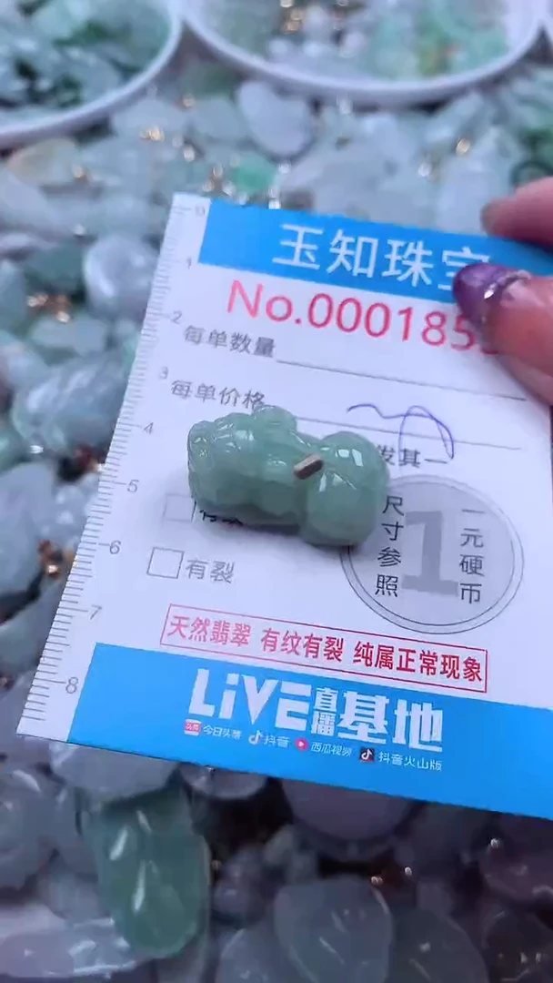 翡翠未镶嵌吊坠(不含链)1853