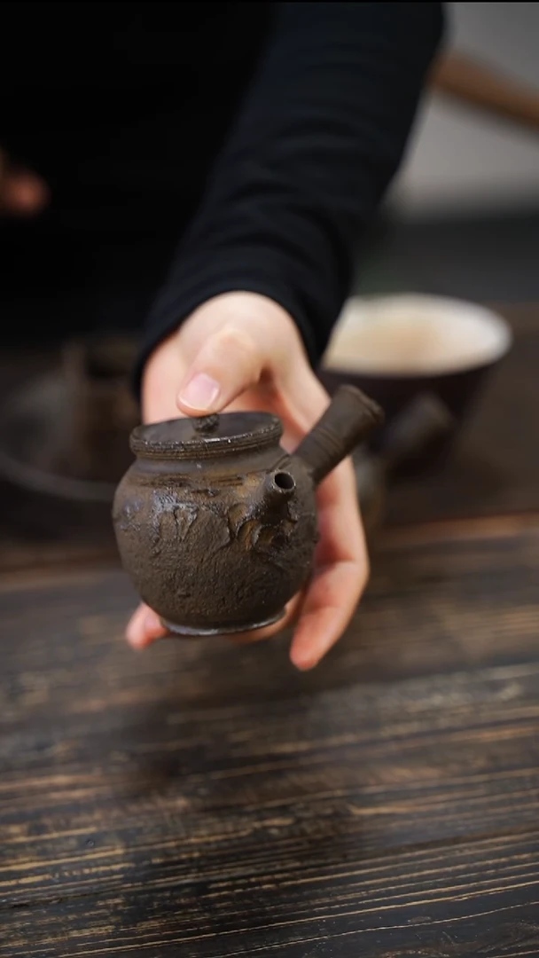 全手工制作 南蛮 侧把壶  120cc