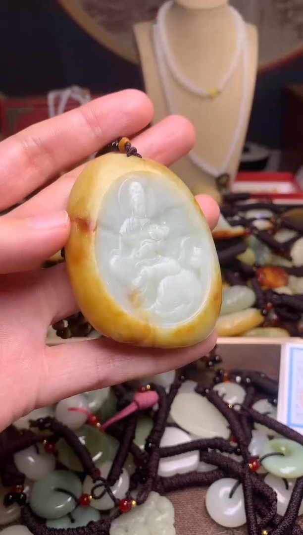 颈饰未镶嵌和田玉新疆料青海料清水和田玉吊坠