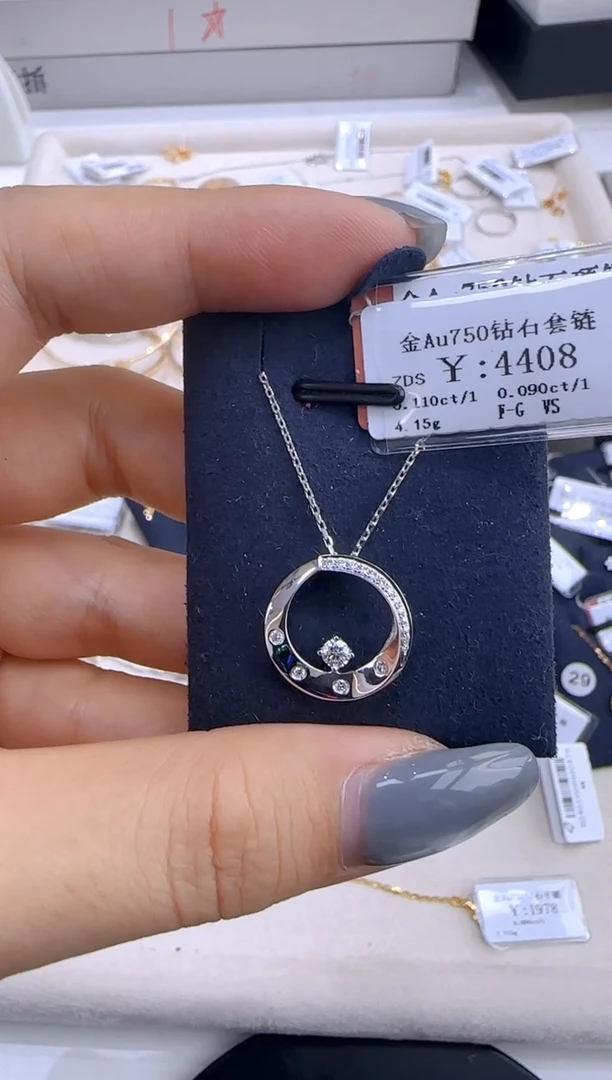 套链钻石18K金镶嵌388000