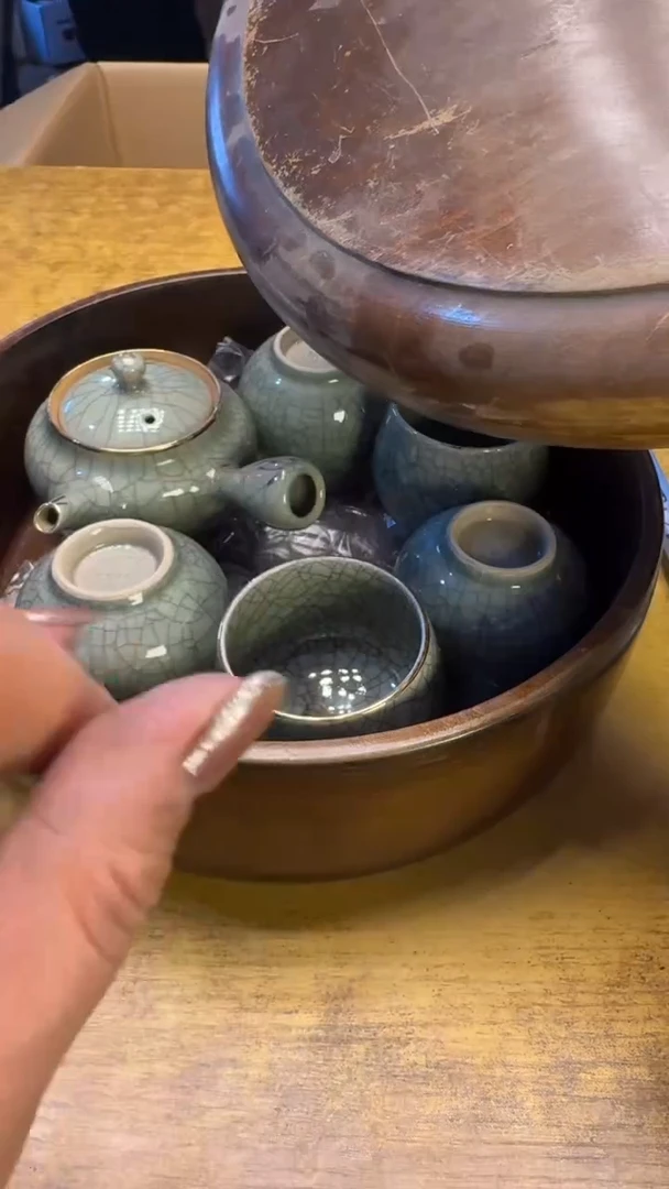 【闪购商品】其他瓷器瓷老破烂197金煽瑕疵七件