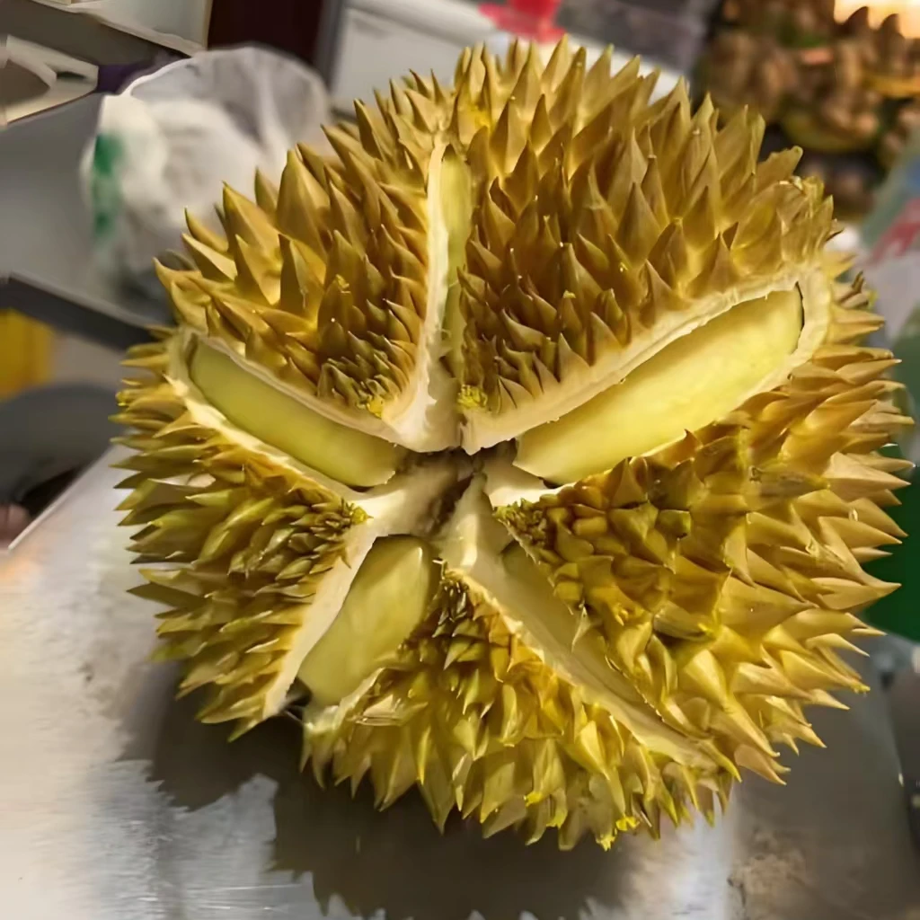 瑕疵特价果肉1000g（夹生湿包介意慎拍）泰国树熟金枕鲜榴莲核小0.5kg'上海小时达榴莲同城配金枕泰国