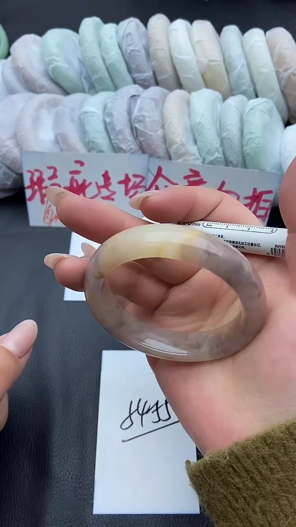 未镶嵌手镯石英质玉瑕疵3+54/55