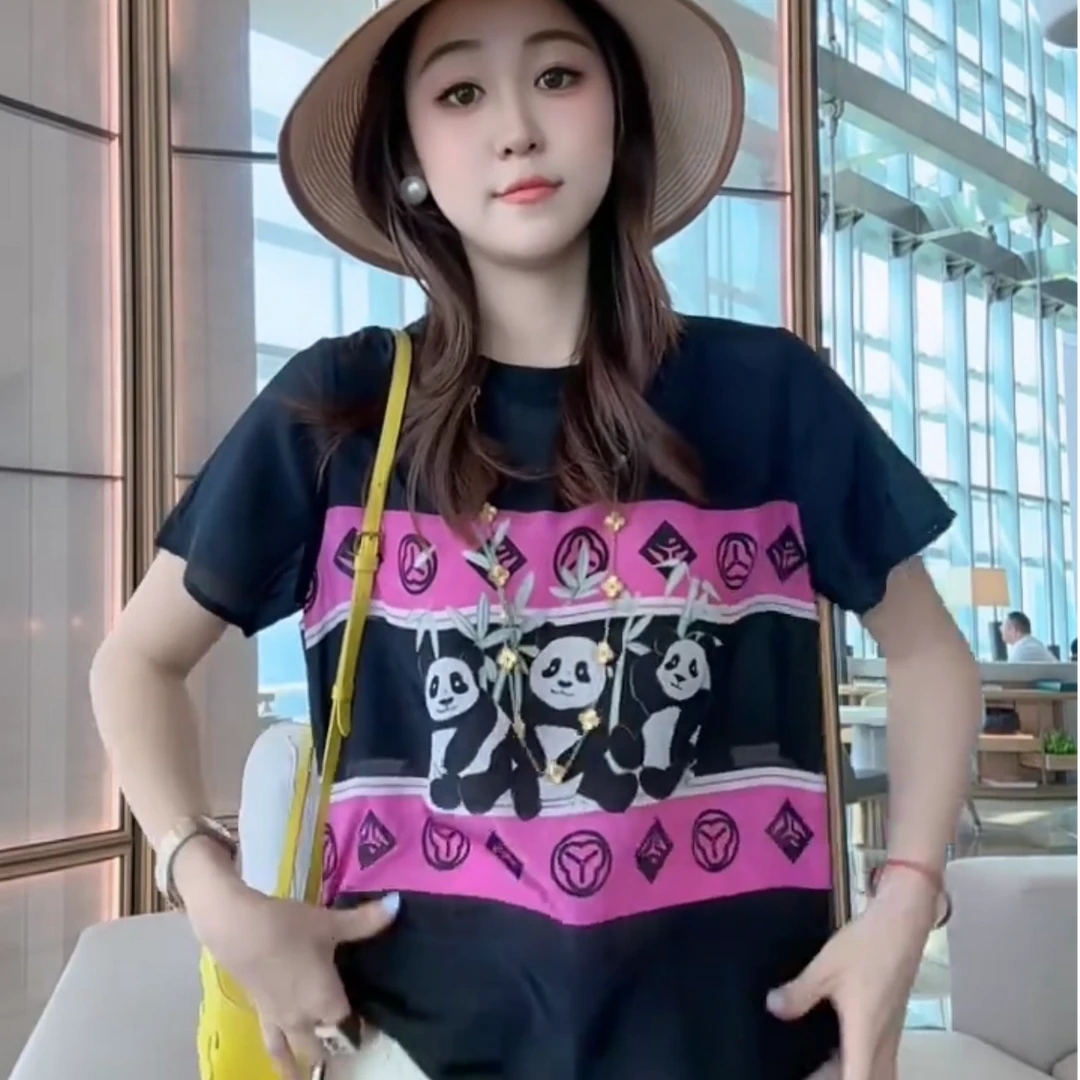 【丝芙玉禄】（F619）100%真丝双绉创意时尚百搭桑蚕丝t恤上衣