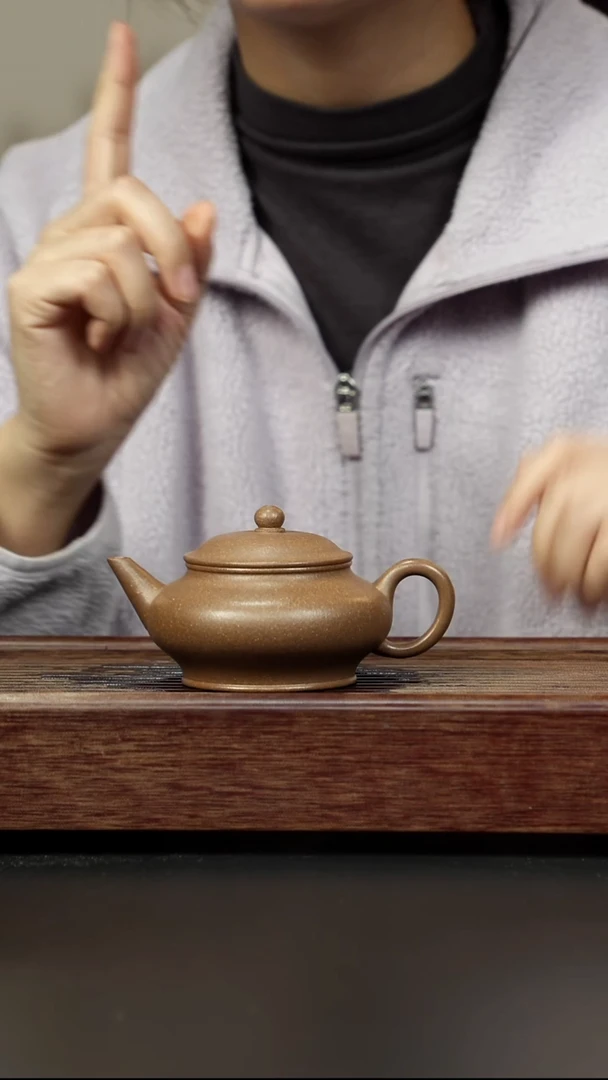 茶壶紫砂芝麻绿 孟臣水平