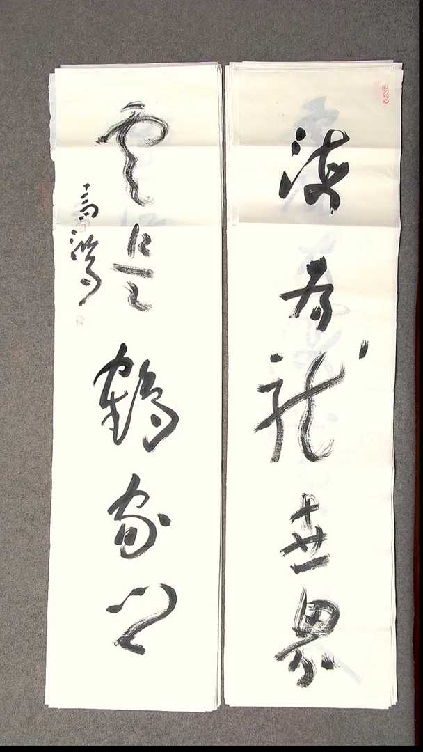 书法王高生 福建漳州 四尺对联