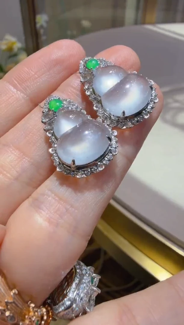 吊坠(不含链)18K金镶嵌翡翠多样性团购发一件