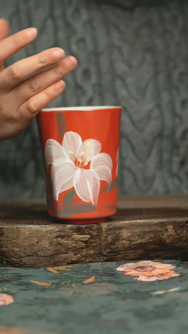 【闪购商品】瓷片釉下彩手工手绘同款陶器