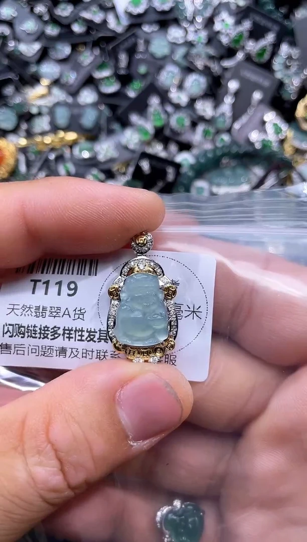 【闪购商品】翡翠颈饰未镶嵌T119吊坠